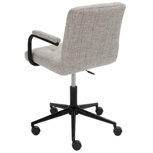 Silla giratoria gris y negro