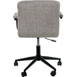 Silla giratoria gris y negro