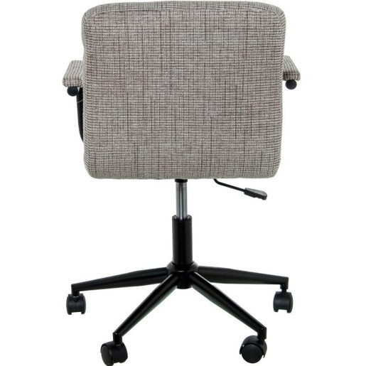 Silla giratoria gris y negro