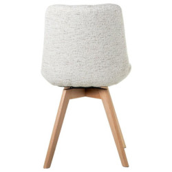 Set 4 sillas beige y natural