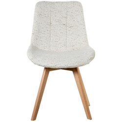 Set 4 sillas beige y natural
