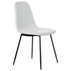 Set 4 sillas beige y negro