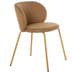 Set 2 sillas mostaza y beige