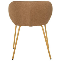 Set 2 sillas mostaza y beige
