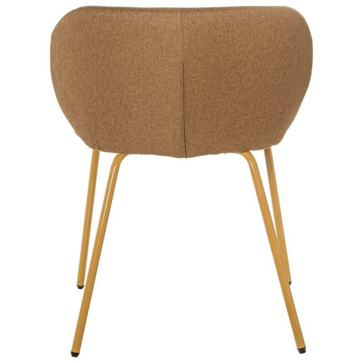 Set 2 sillas mostaza y beige
