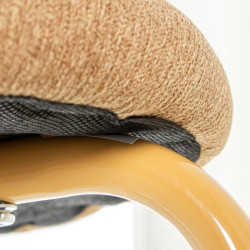 Set 2 sillas mostaza y beige