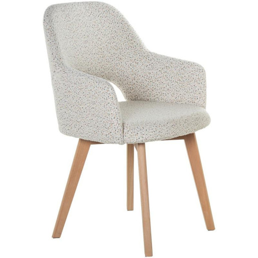 Set 2 sillones natural y beige
