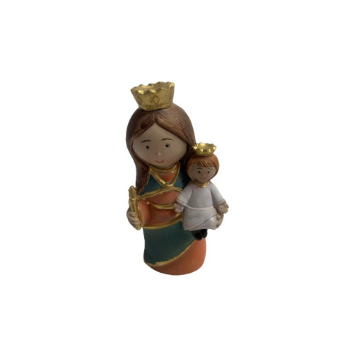 Figura Virgen Maria Auxiliadora infantil Multicolor