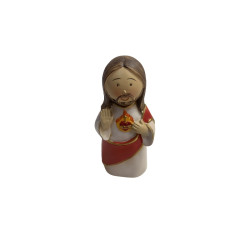 Figura Sagrado Corazon de Jesus infantil Multicolor