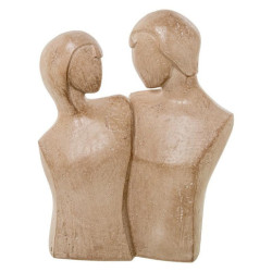 Figura pareja marron claro