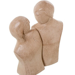 Figura pareja marron claro