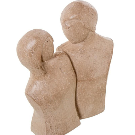 Figura pareja marron claro