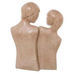 Figura pareja marron claro