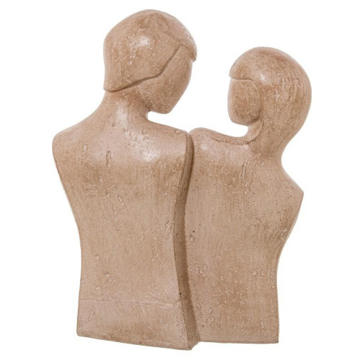 Figura pareja marron claro