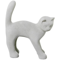 Figura gato gris arena