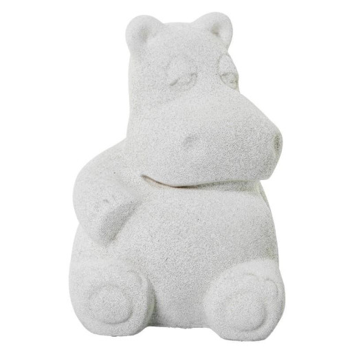 Figura hipopótamo  gris arena