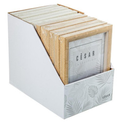 Set 12 portafotos blanco