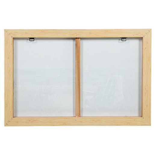 Set 2 cuadros lienzo blanco, verde y azul