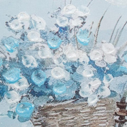 Set 2 cuadros lienzo blanco, verde y azul