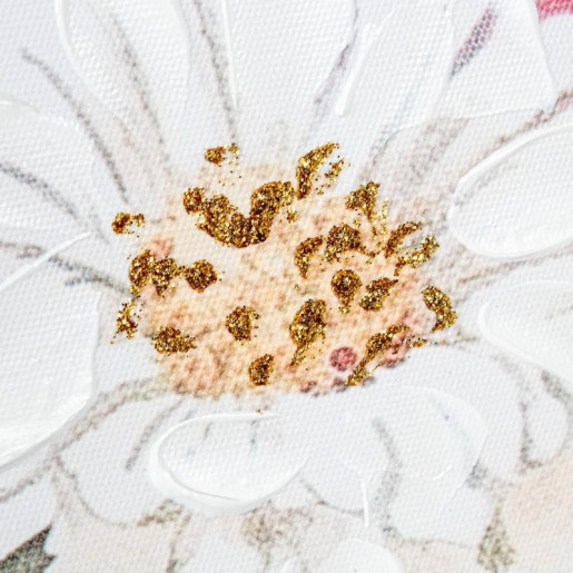 Set 2 cuadros lienzo blanco, verde y lila