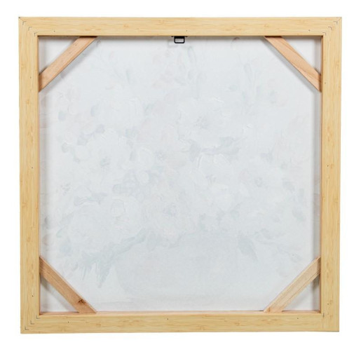 Set 2 cuadros lienzo blanco, verde y rosa