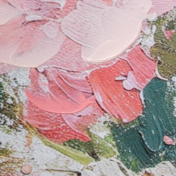 Set 2 cuadros lienzo blanco, amarillo y rosa