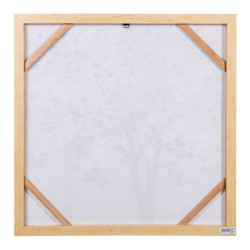 Set 2 cuadros lienzo blanco, verde y marron