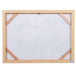 Set 2 cuadros lienzo blanco, azul y beige