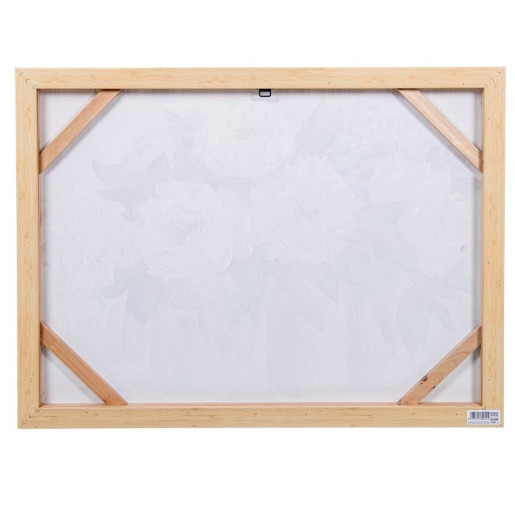 Set 2 cuadros lienzo blanco, azul y beige
