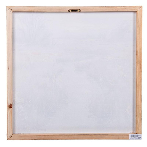 Set 2 cuadros lienzo verde, blanco y beige