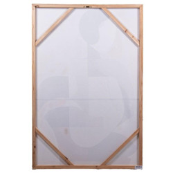 Set 2 cuadros lienzo blanco, beige y negro
