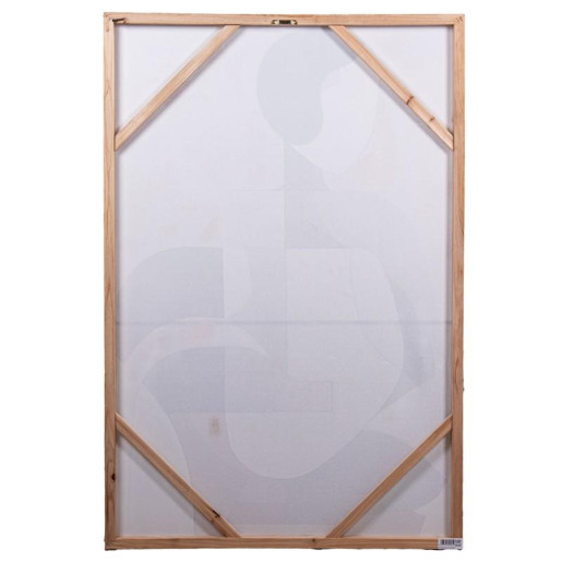 Set 2 cuadros lienzo blanco, beige y negro