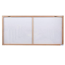 Set 2 cuadros lienzo azul, beige y blanco