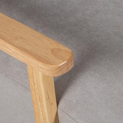 Sillon beige y natural