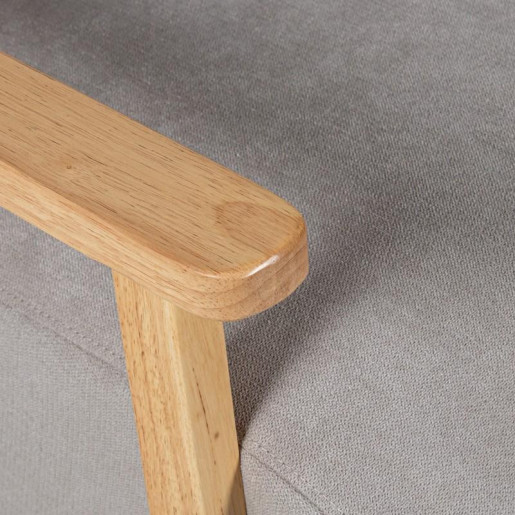 Sillon beige y natural