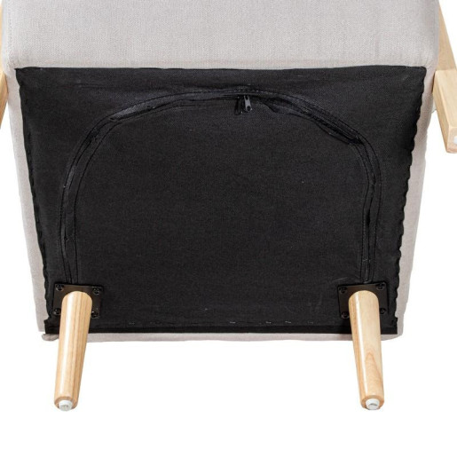 Sillon beige y natural
