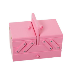 Costurero tipo acordeon rosa