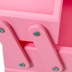 Costurero tipo acordeon rosa