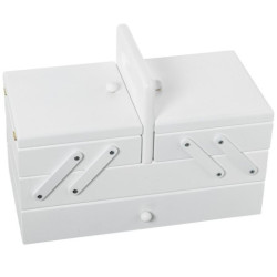 Costurero tipo acordeon blanco