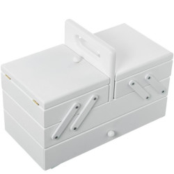 Costurero tipo acordeon blanco