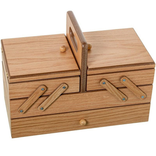 Costurero tipo acordeon roble