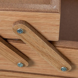 Costurero tipo acordeon roble