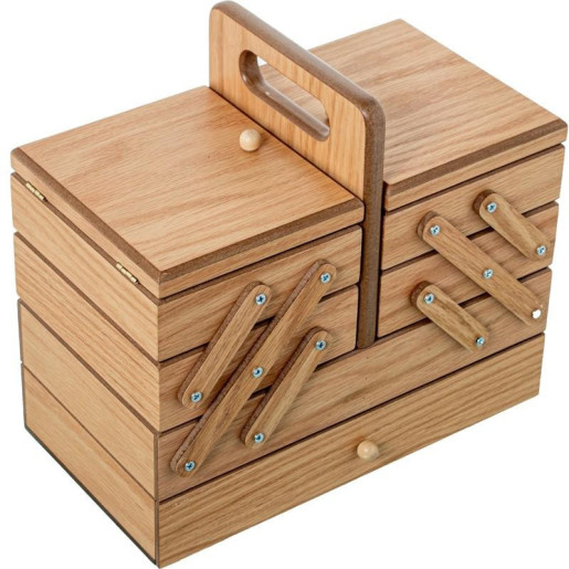 Costurero tipo acordeon roble