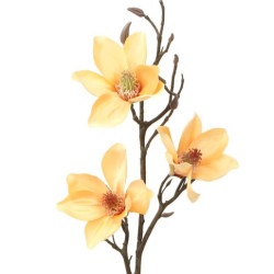 Set 6 flores artificiales amarillas