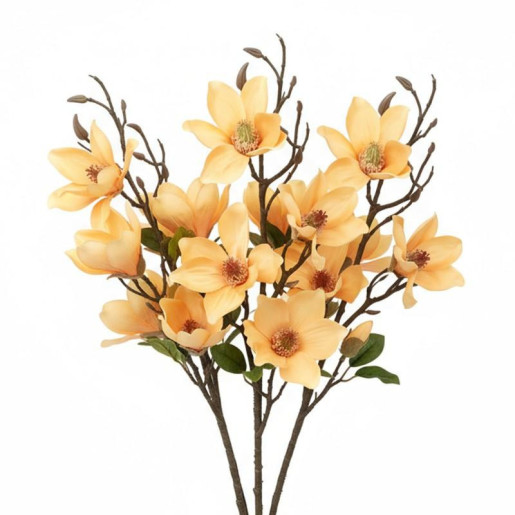 Set 6 flores artificiales amarillas