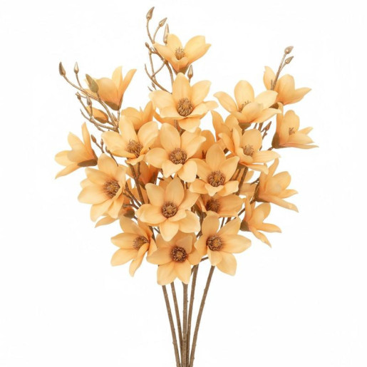 Set 6 flores artificiales amarillas