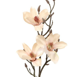 Set 6 flores artificiales rosa