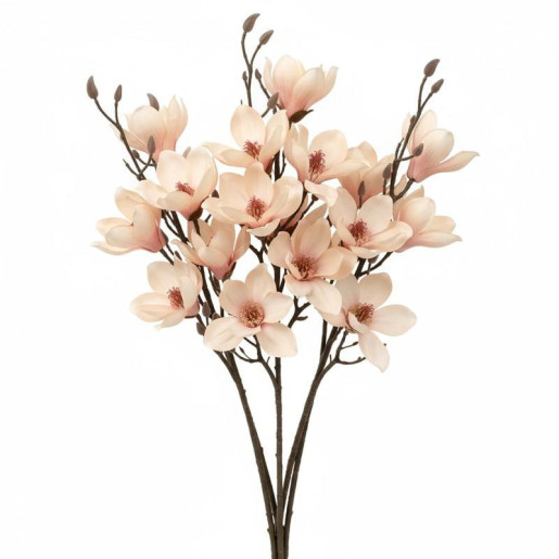 Set 6 flores artificiales rosa