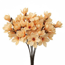 Set 6 flores artificiales amarillas