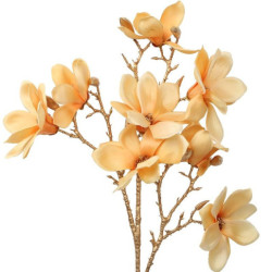 Set 6 flores artificiales amarillas